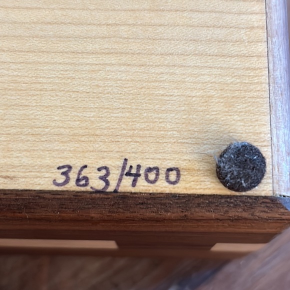 Gorgeous Solid handcrafted wood divided box  EUC lined inside - Picture 11 of 17